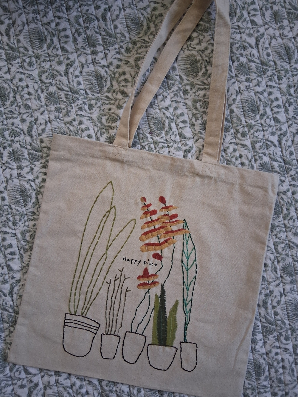 Houseplant Cotton Tote Bag
